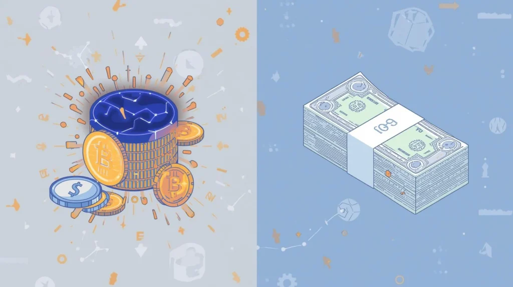 cryptocurrency vs traditional money