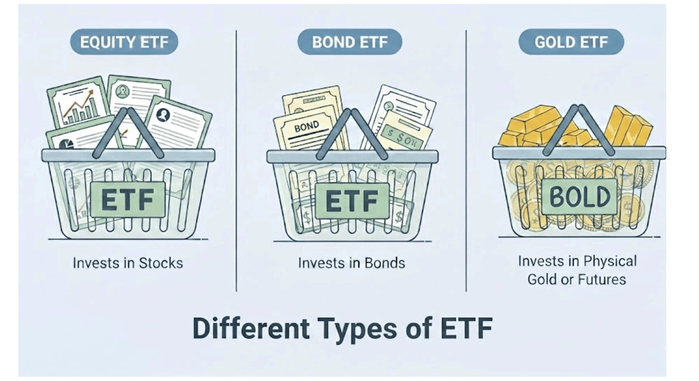 Different types of ETFs
