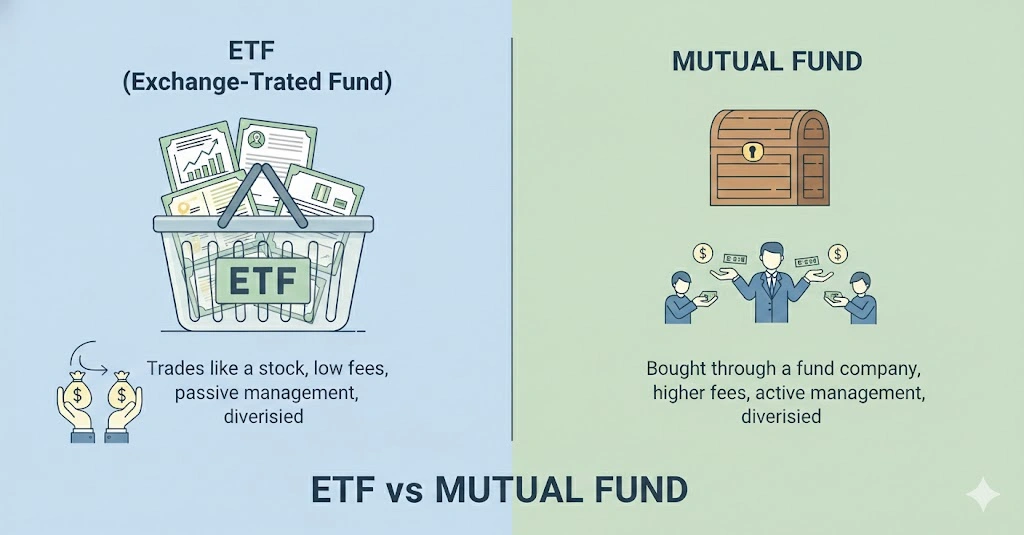ETF vs mutual fund