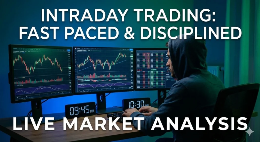 intraday vs delivery intraday trading concept