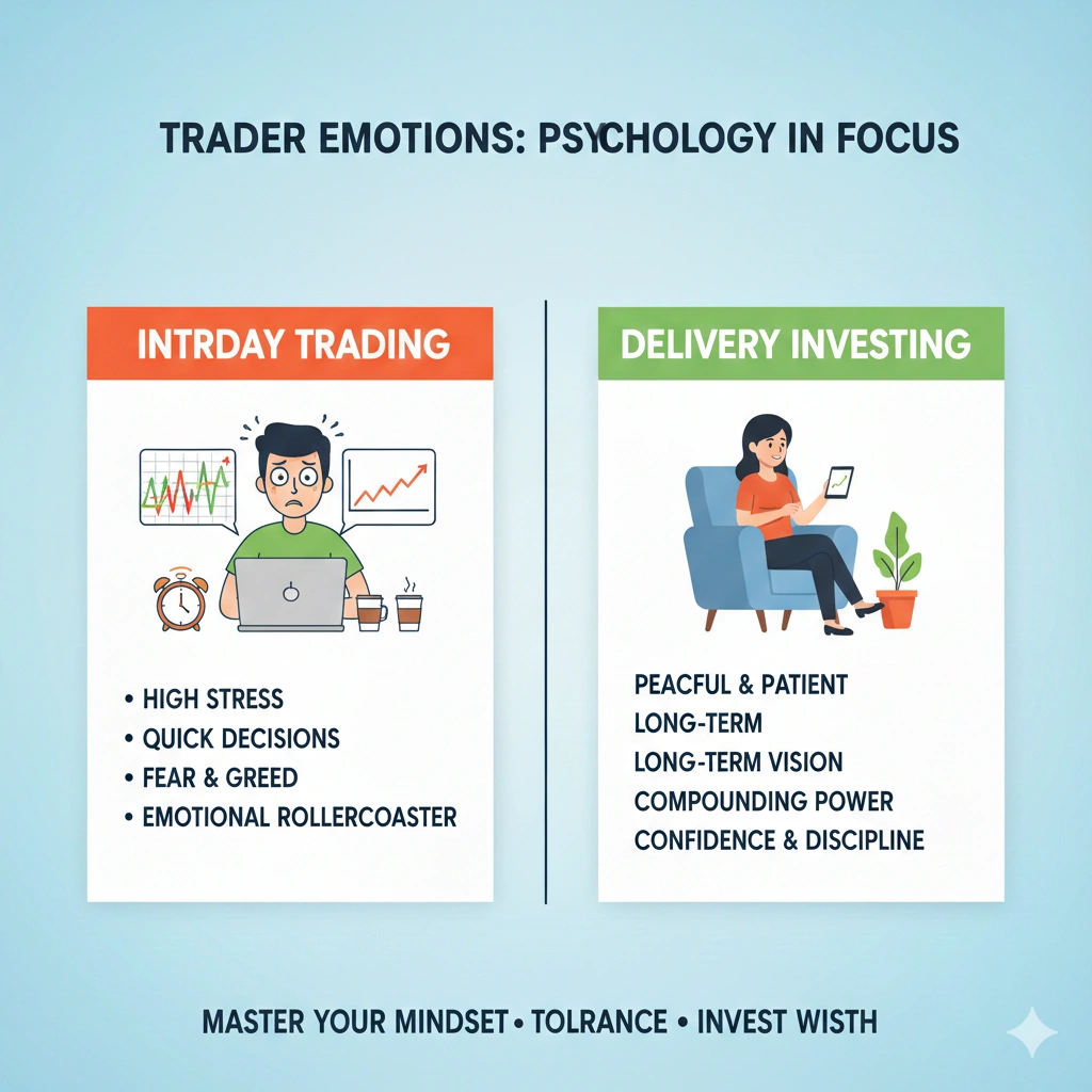 intraday vs delivery trading psychology