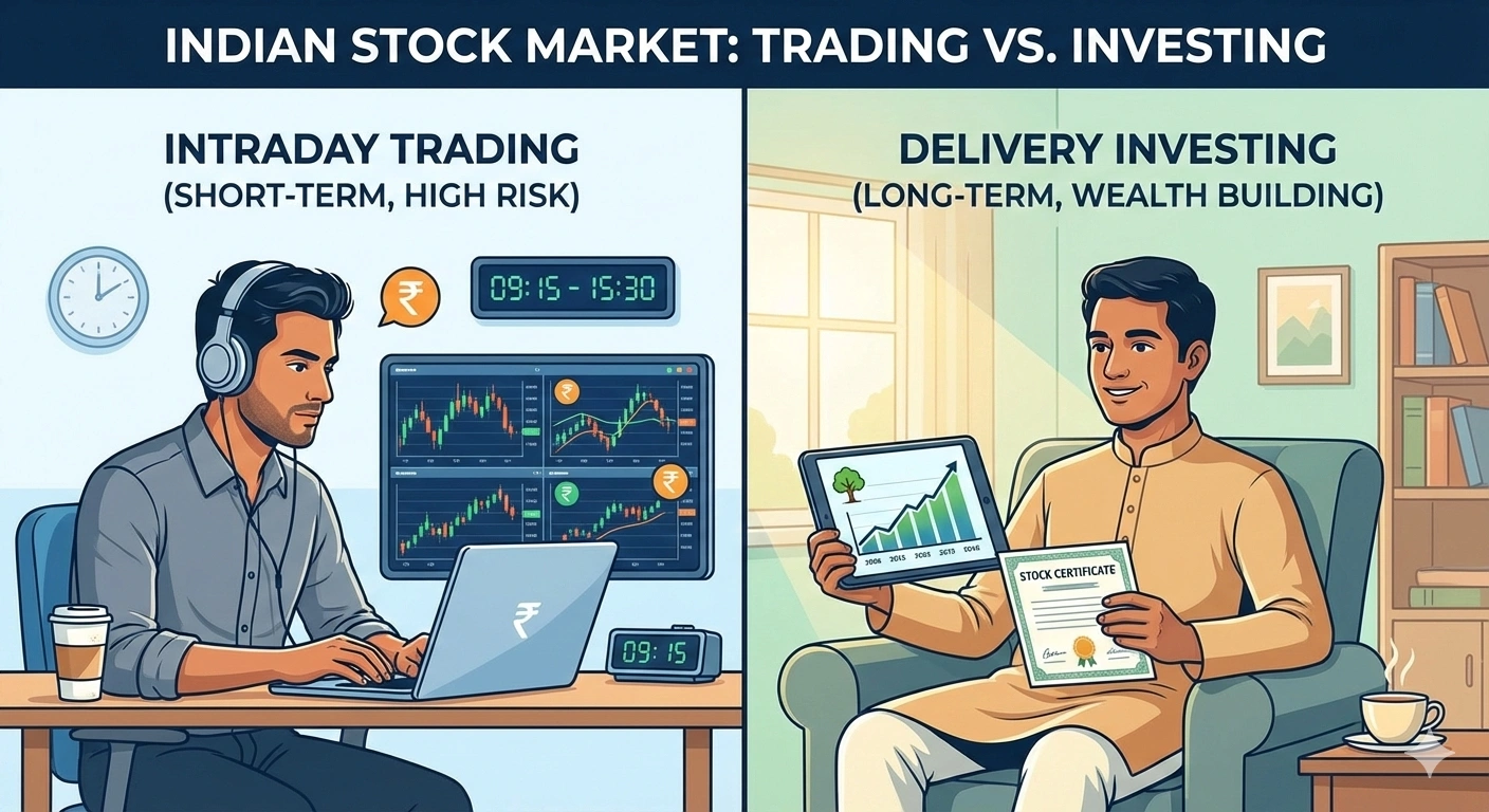intraday vs delivery trading explained