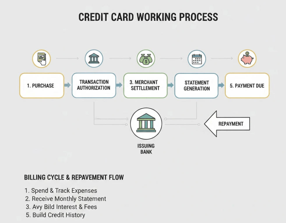 Credit Card Working Process