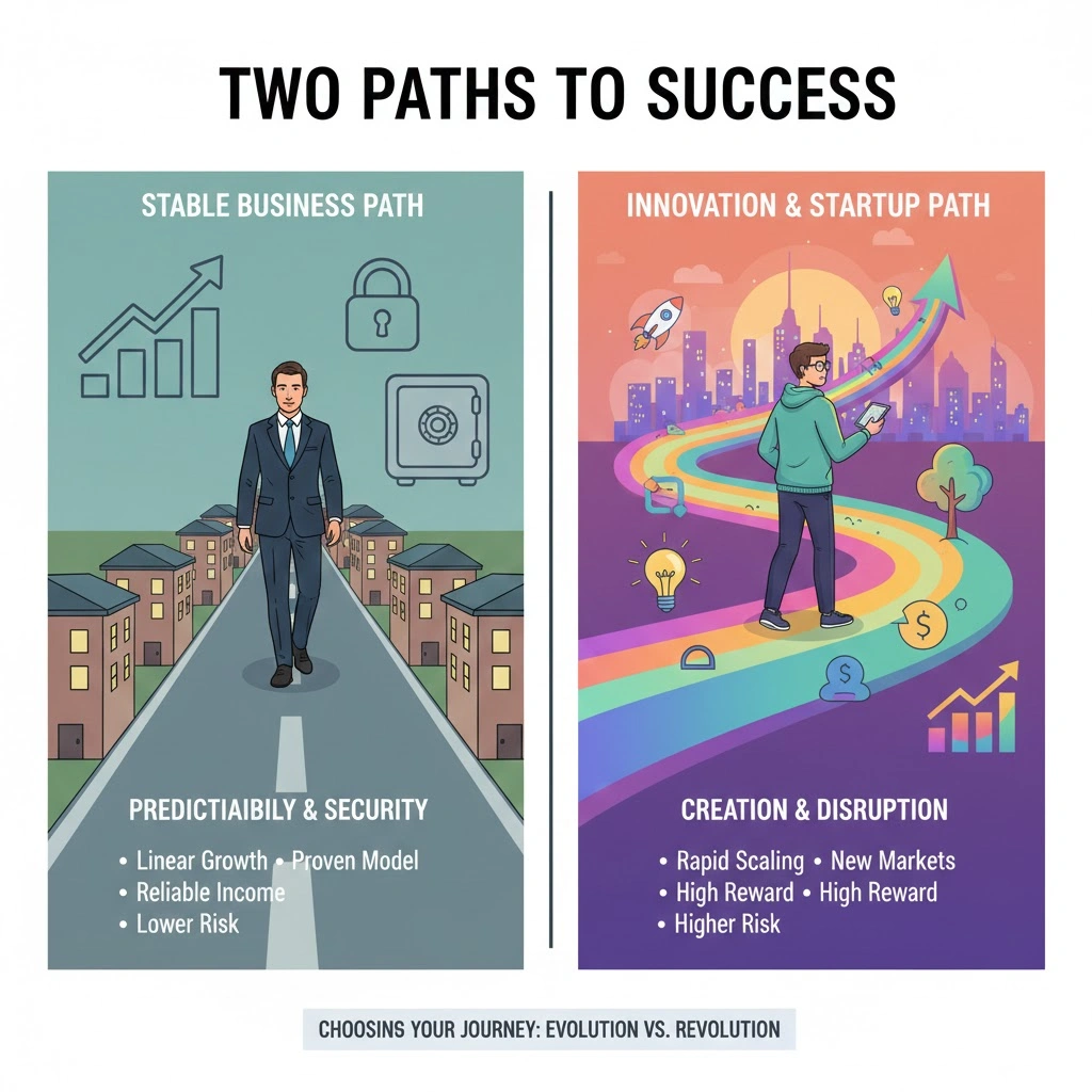entrepreneur vs businessman career path