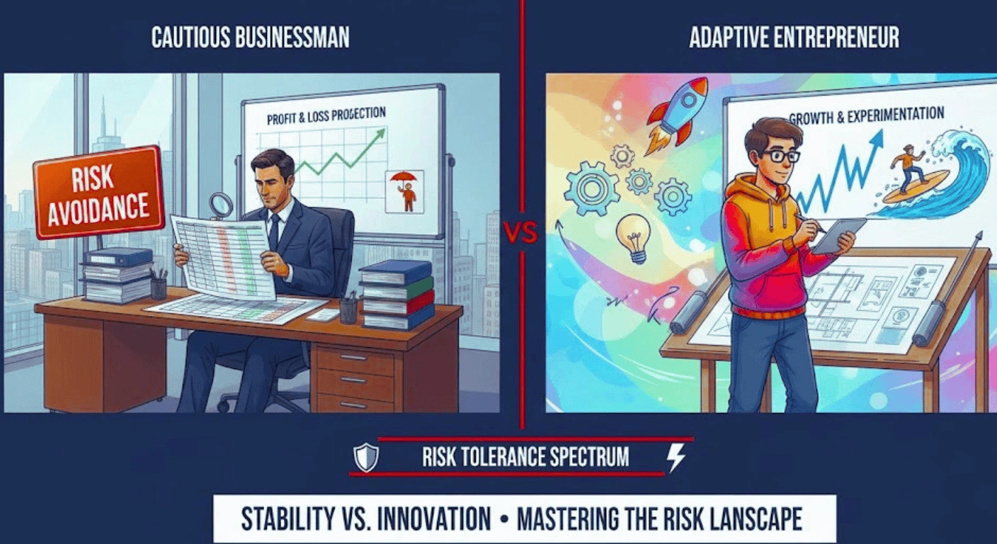 Entrepreneur v Businessman Risk Handling