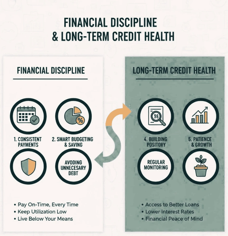 Financial Discipline and Long term credit health