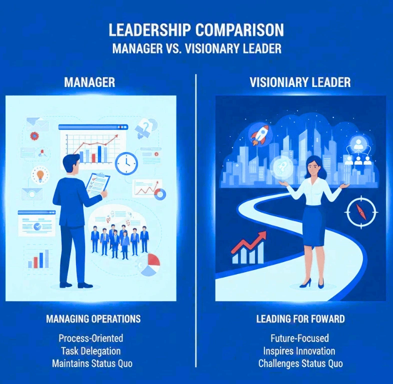 Manager vs Visionary Leader