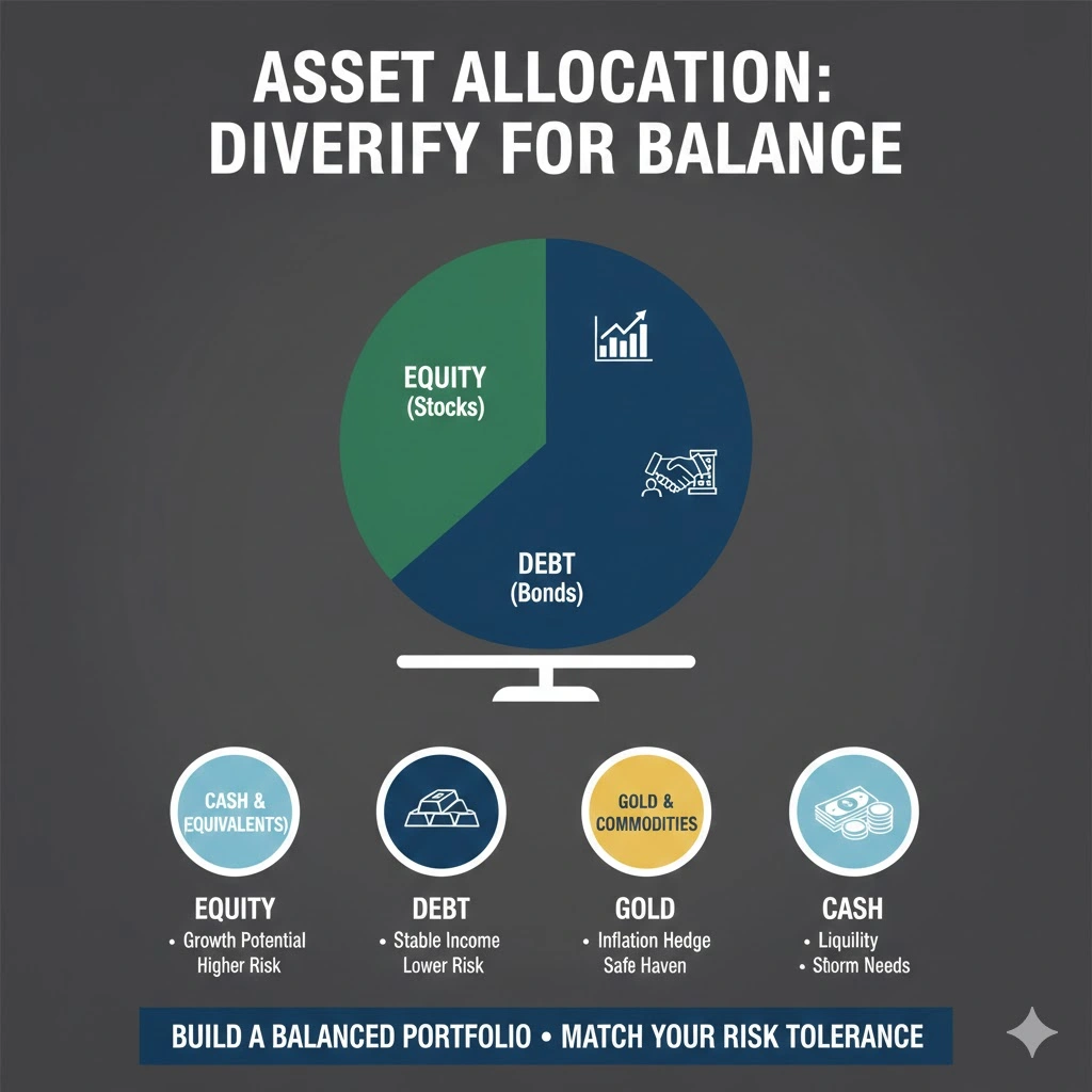 manage wealth through asset allocation