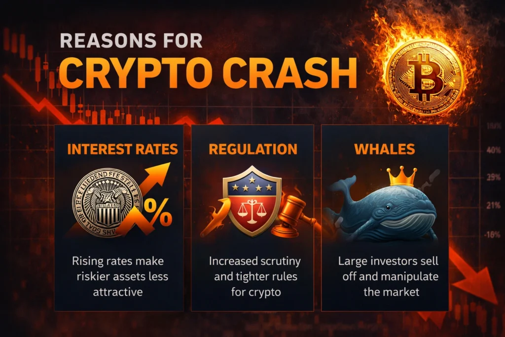 crypto market crash reasons explained infographic
