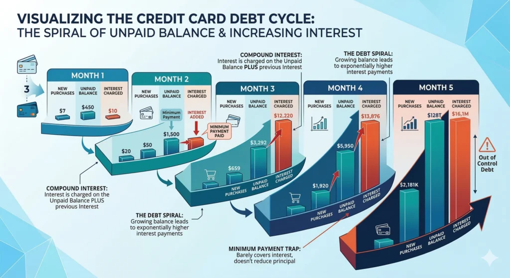 impulsive spending habits causing financial mistakes 