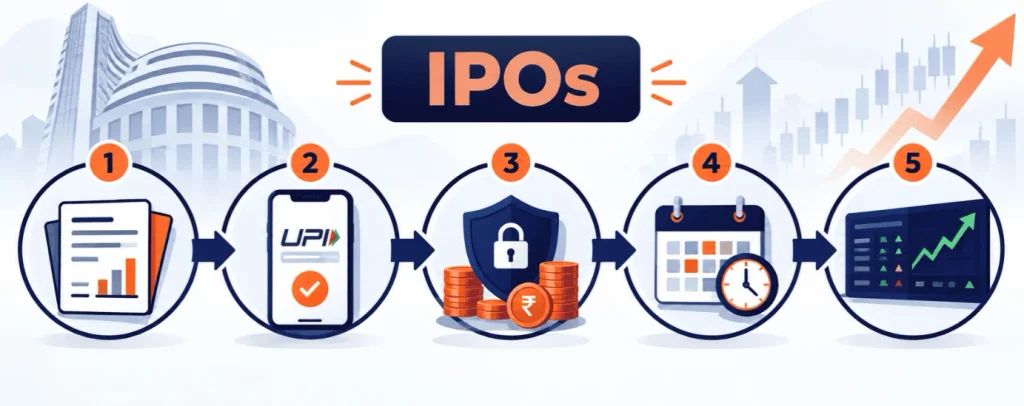 Step-by-step process for applying to IPOs via UPI and ASBA